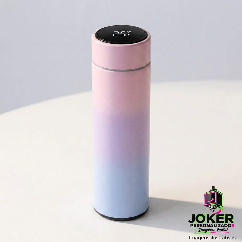 Garrafa Térmica LED 500 ml com gravação JOKER